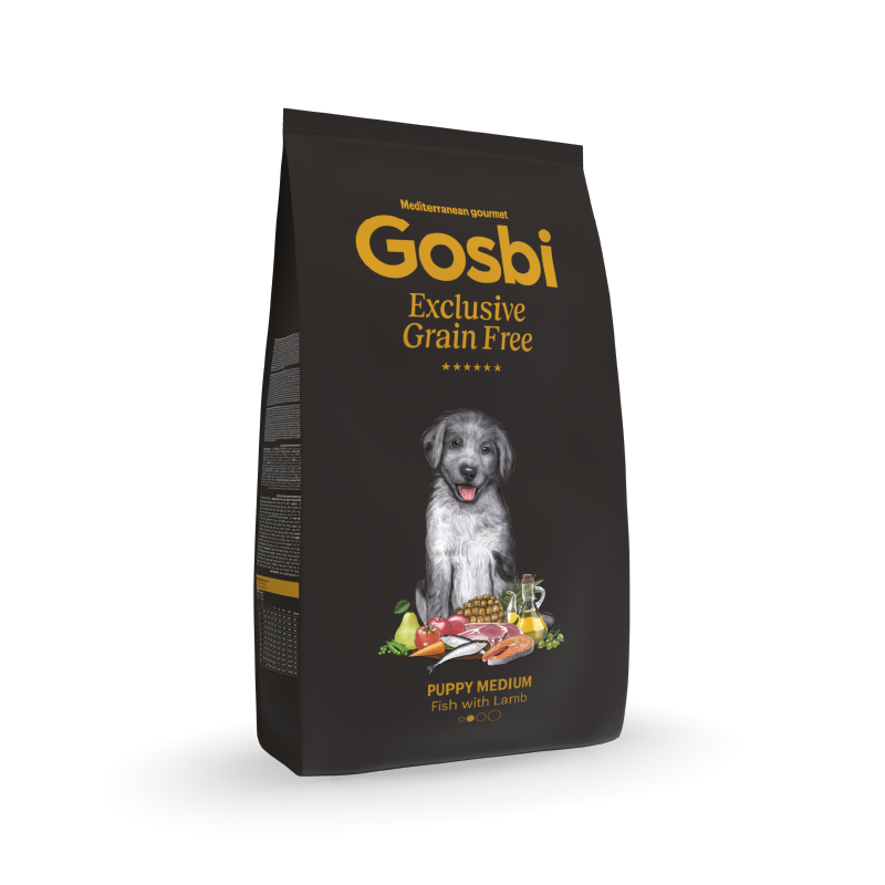 Gosbi Exclusive Grain Free Dog Puppy Medium Fish with Lamb