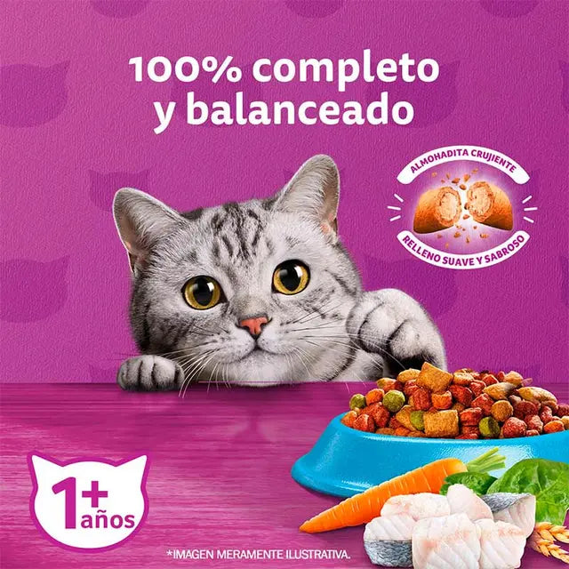 Whiskas - Alimento Seco Gato Adulto Sabor Pescado