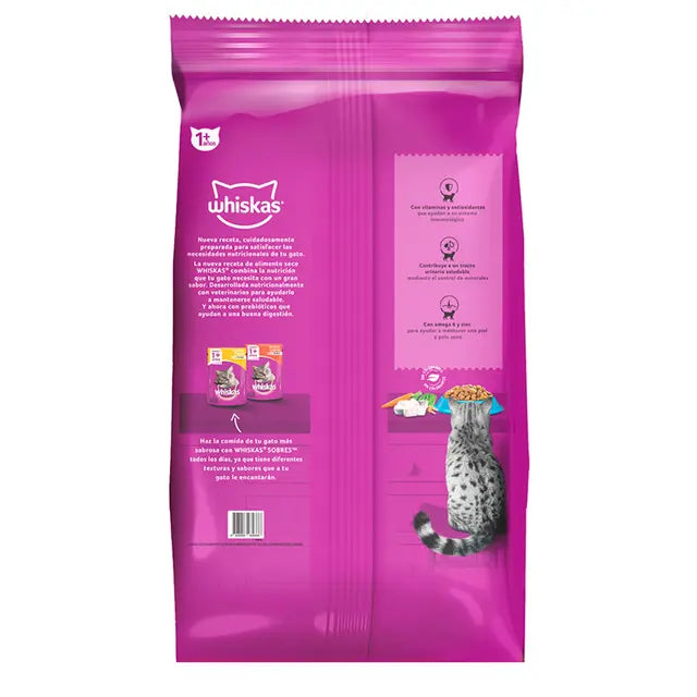 Whiskas - Alimento Seco Gato Adulto Sabor Pescado
