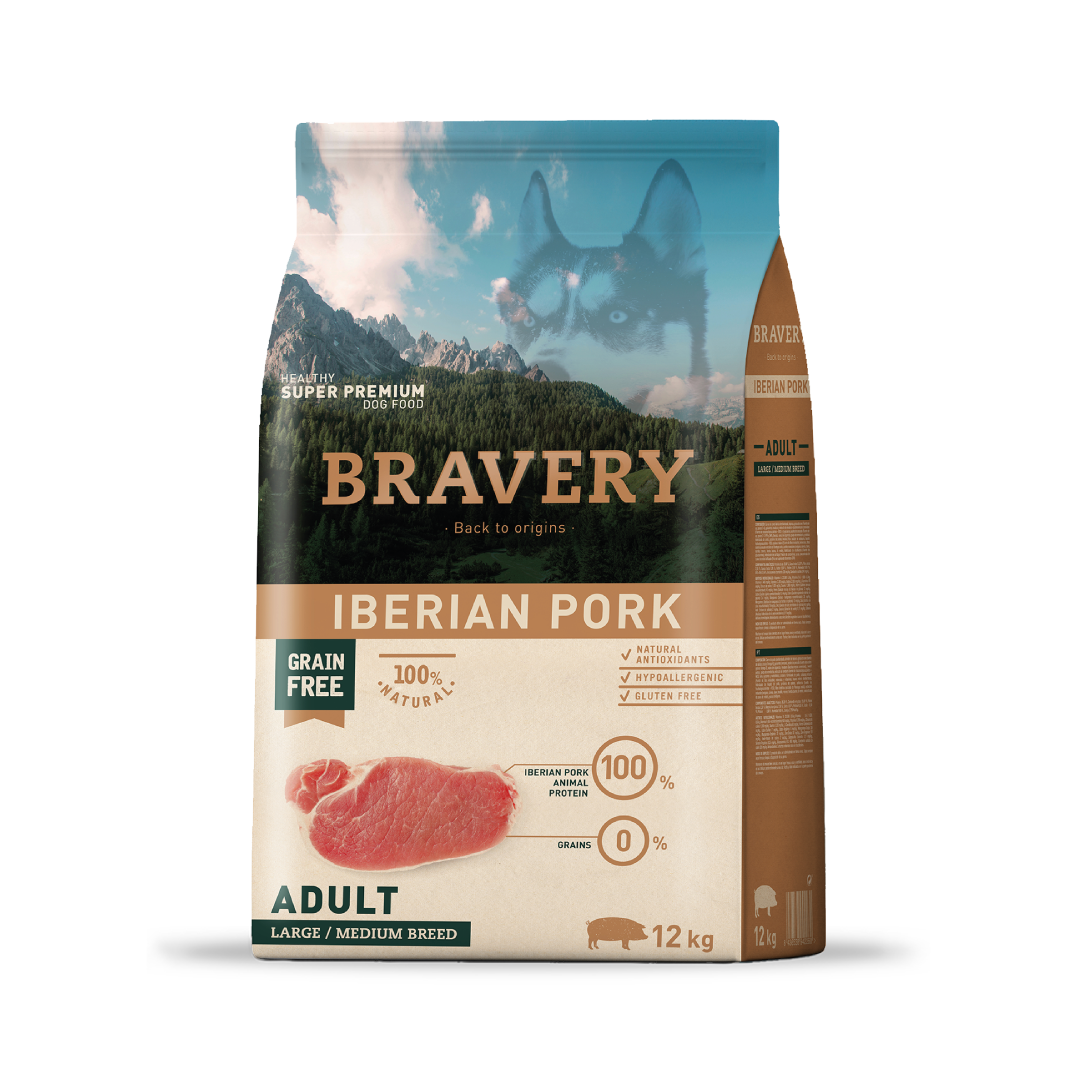 BRAVERY IBERIAN PORK ADULT LARGEMEDIUM BREEDS