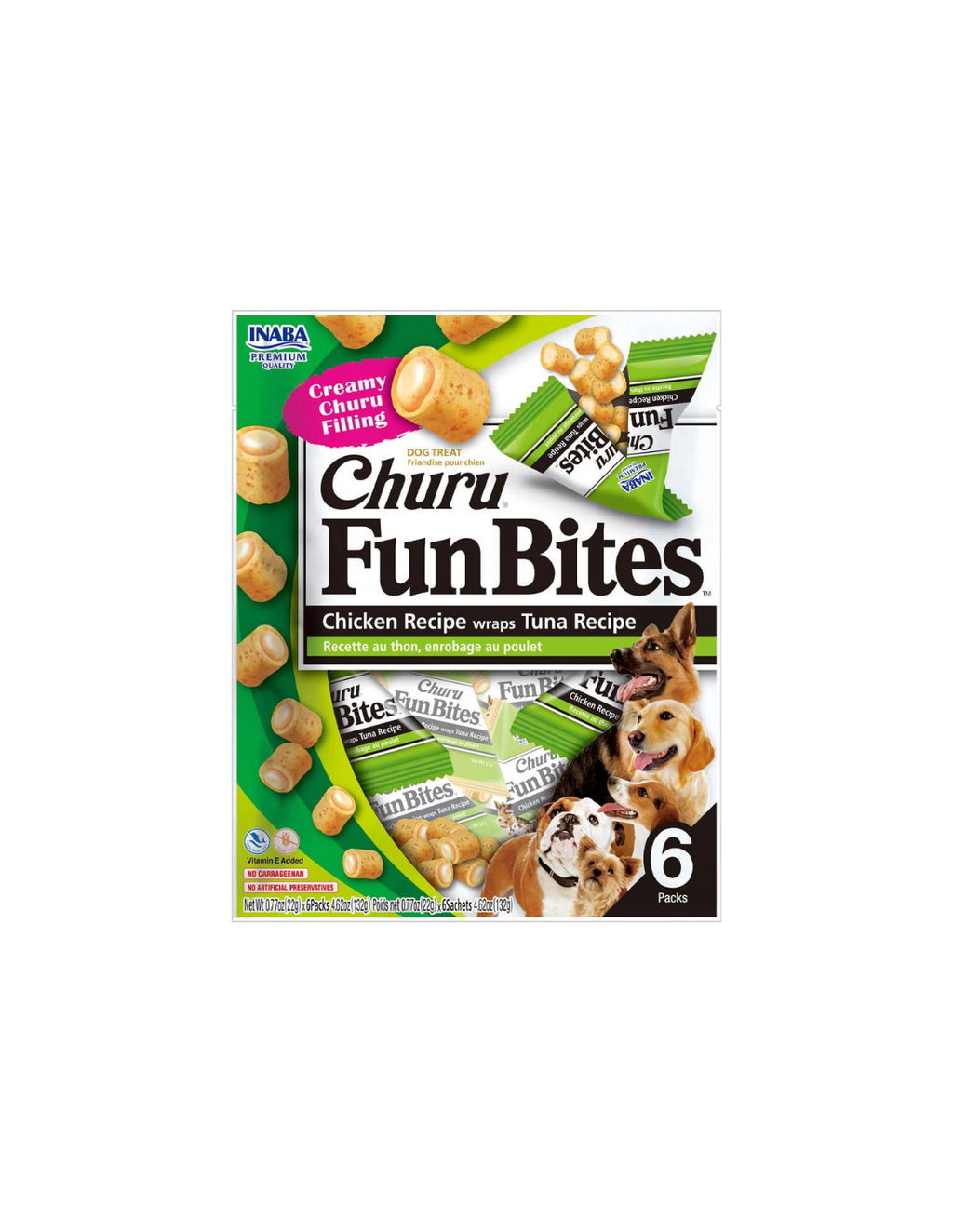 CHURU PERRO FUN BITES SABOR POLLO Y ATÚN