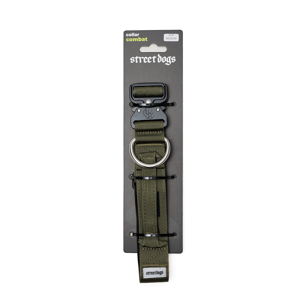 Collar Combat 4 cm para Perros - Street Dogs - Khaki