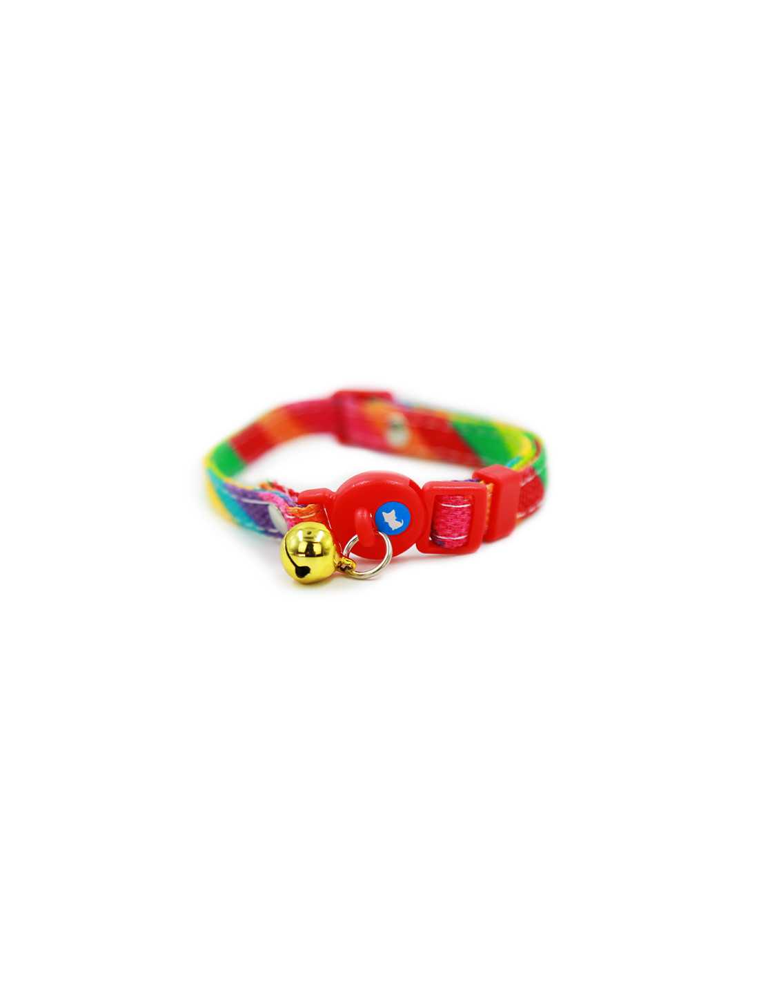 HEY! COLLAR GATOS ARCOIRIS 20-32 CM