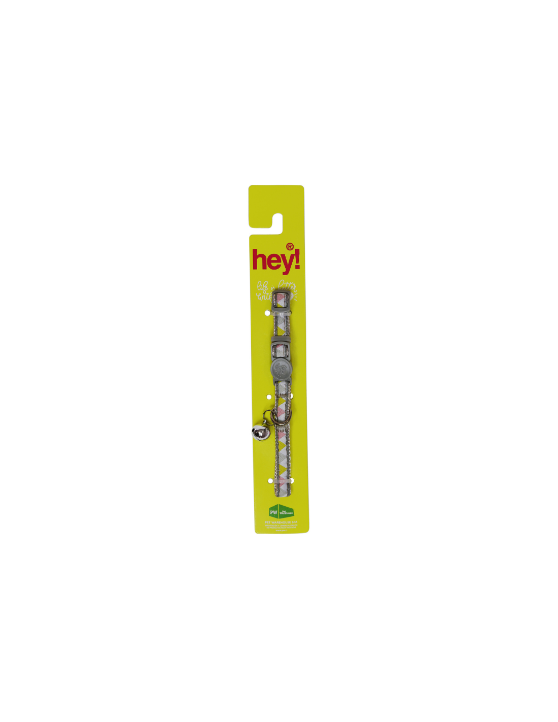 HEY! COLLAR ELEGANTE GRIS PARA GATO